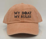My Boat My Rules dad hat Unisex Custom baseball caps Crew Personalized Caps Custom Captain Hats
