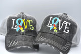 Autism Awareness Love Puzzle Ribbon Trucker Hat