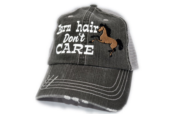 Barn Hair Don't Care Horse Trucker Hat