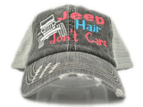 Jeep Hair Don't Care Trucker Hat