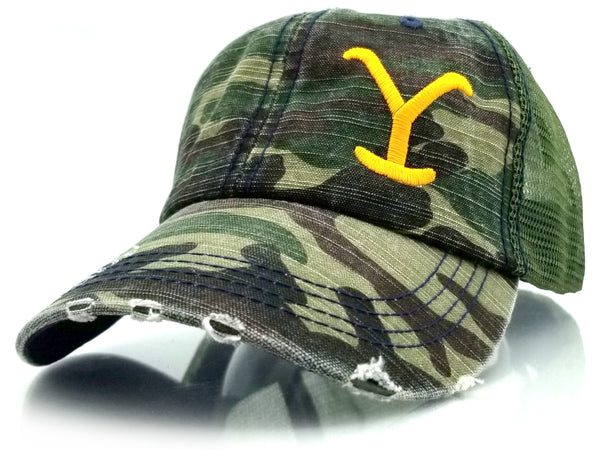 Yellowstone Dutton Ranch "Y" Logo Trucker Hat