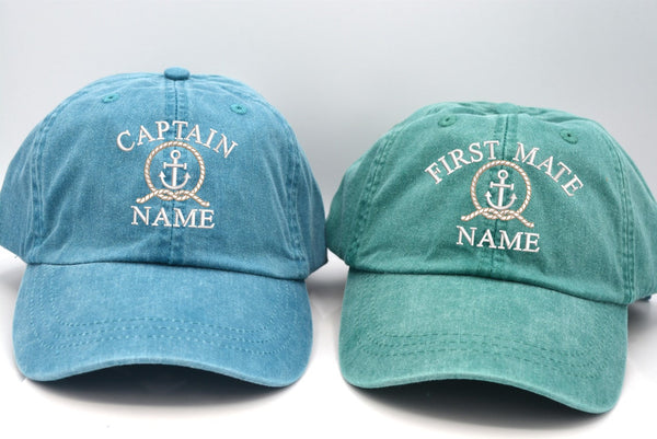 Captain, First Mate Hat With CUSTOM name