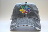 Rainbow Flower LGBT Pride Trucker Hat