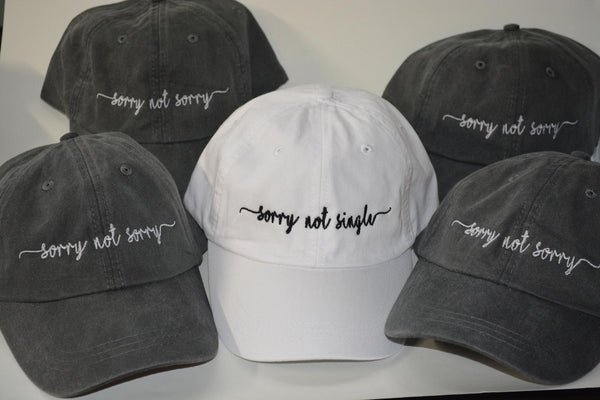 Sorry Not Single / Sorry Hat (Sold Separately)