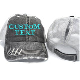 Custom Ponytail Trucker Hat